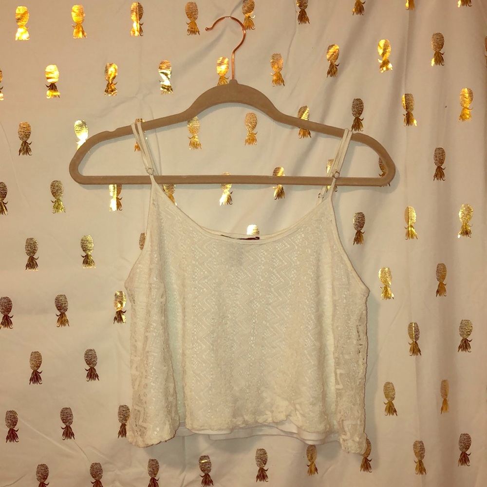 White crop top